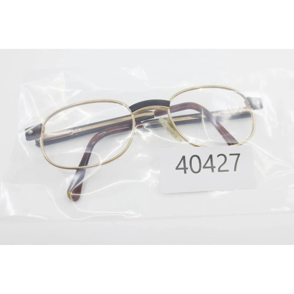 Cazal 246 Vintage Oval Eyeglasses Frames Gold Brown German Designer 53-21 140
